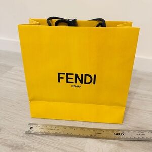 Designer Authentic Fendi paper shopping bag